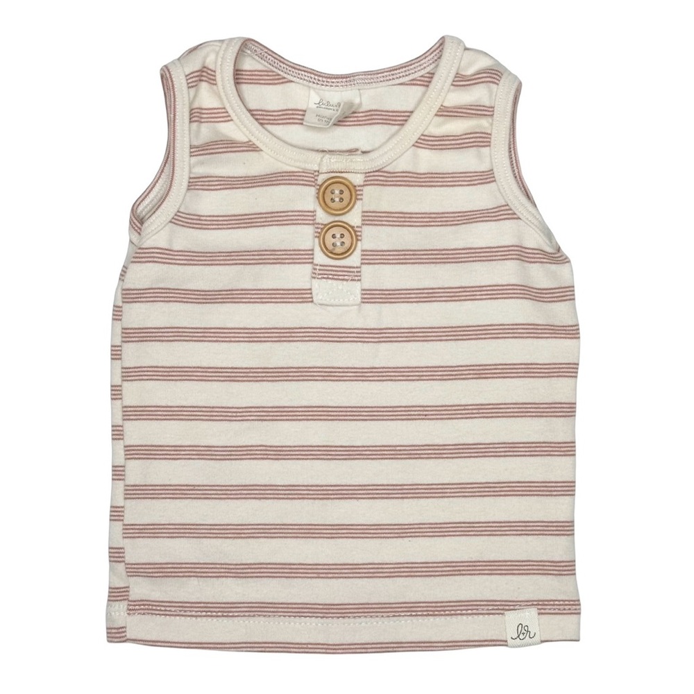 Lulu + Roo (now‎ Little Road Co.) Varsity Stripe Button Tank